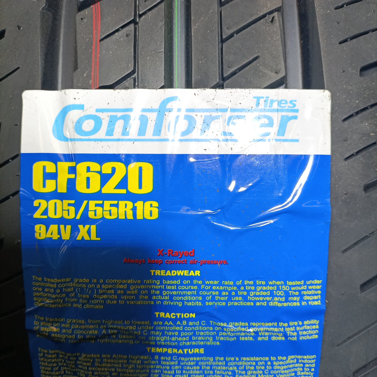 205 55 16 94V XL CF620 COMFORSER TIRES CON PROTECCIÓN DE LLANTA  /PRECIO UNIDAD,  ENVÍO GRATIS.