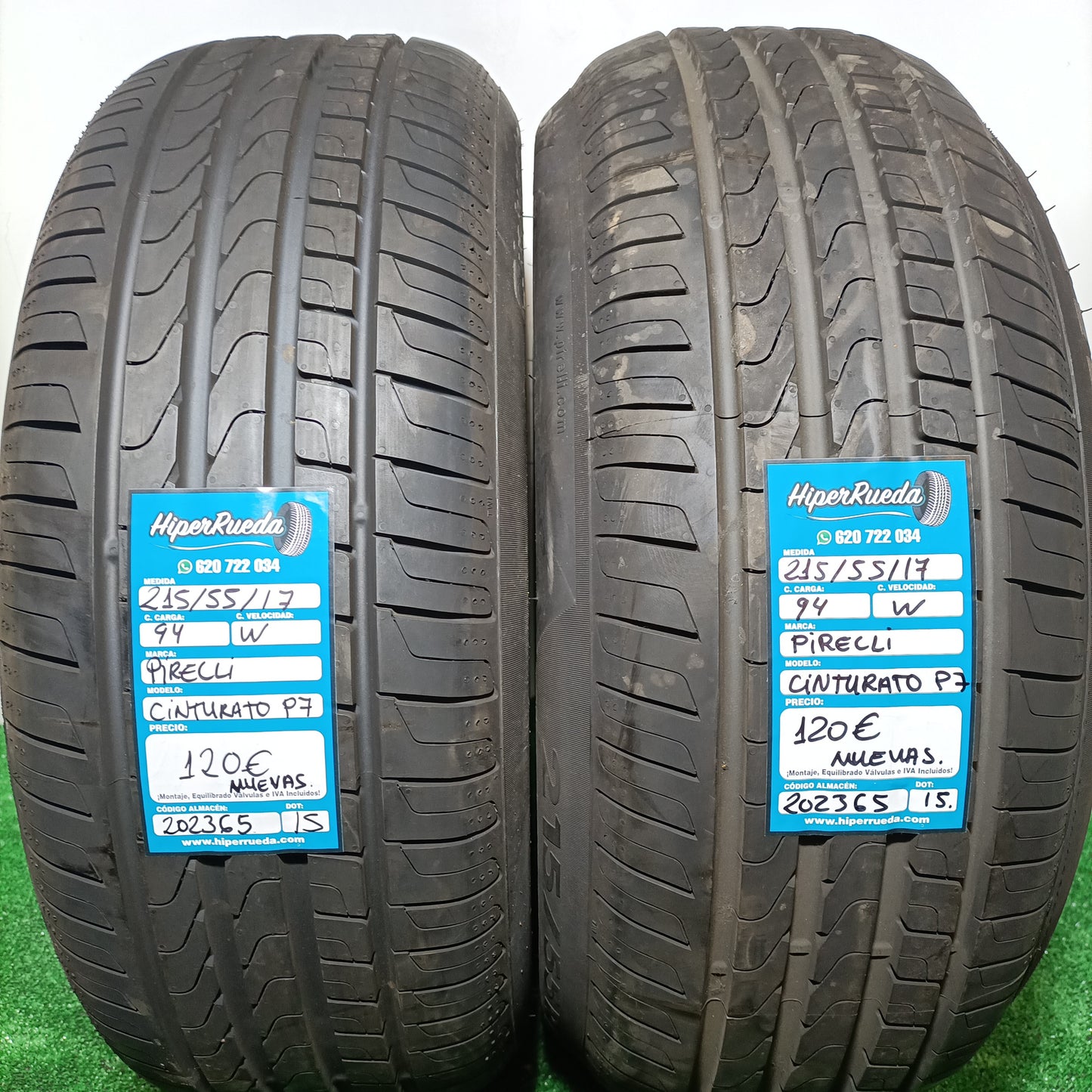 215 55 17 94W PIRELLI CINTURATO P7 NUEVO