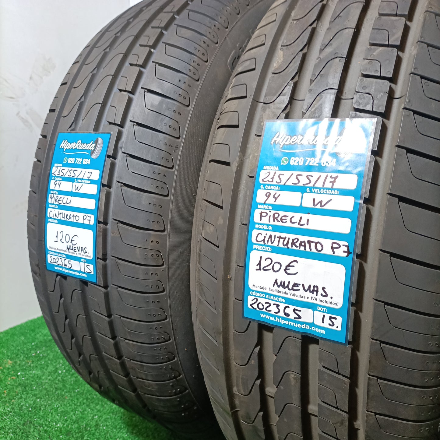 215 55 17 94W PIRELLI CINTURATO P7 NUEVO