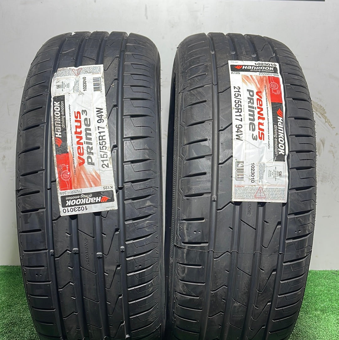 215 55 17 94W HANKOOK VENTUS PRIME 3/ PRECIO UNIDAD, ENVÍO GRATIS