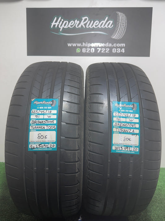 225 45 18 91W BRIDGESTONE TURANZA T005