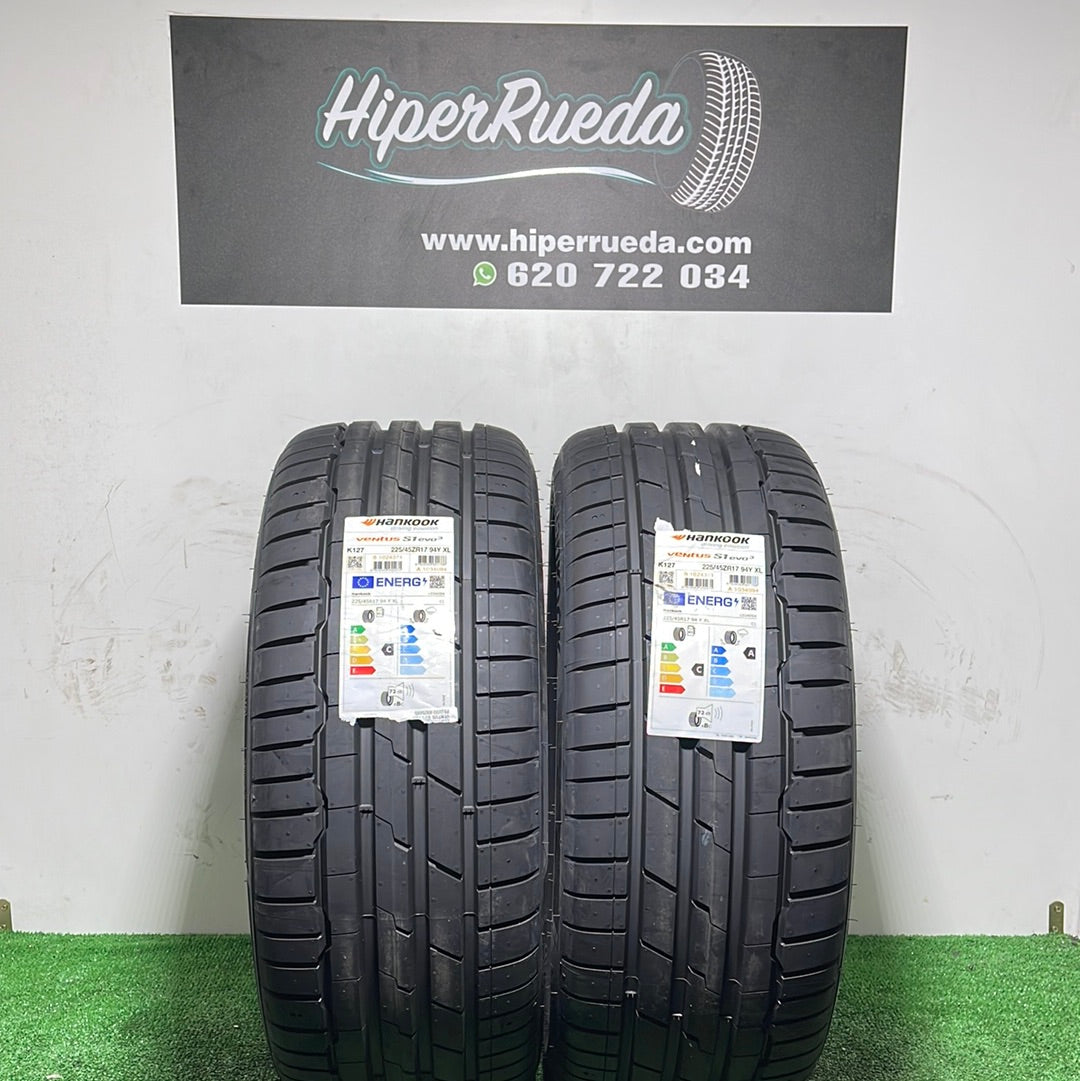 225 45 17 94Y XL HANKOOK VENTUS S1 EVO3  /PRECIO UNIDAD,  ENVÍO GRATIS.