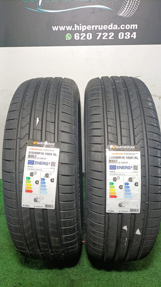 215 65 16 102H XL HANKOOK VENTUS PRIME 4/ PRECIO UNIDAD, ENVÍO GRATIS.