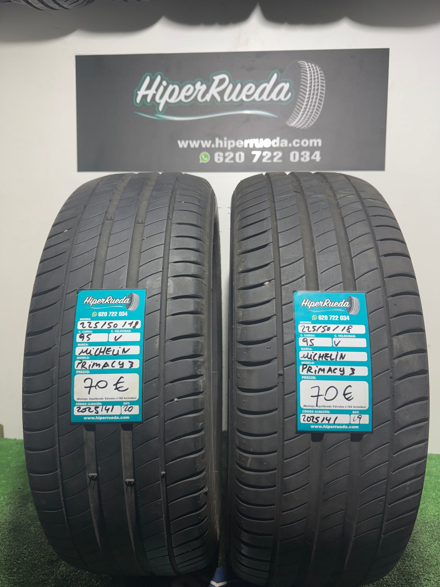 225 50 18 95V MICHELIN PRIMACY 3