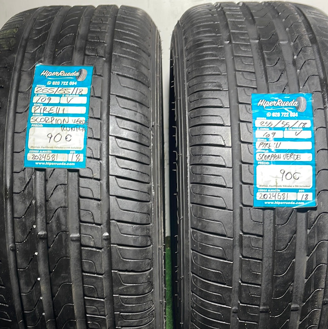 255 55 18 109V PIRELLI SCORPION VERDE RUNFLAT