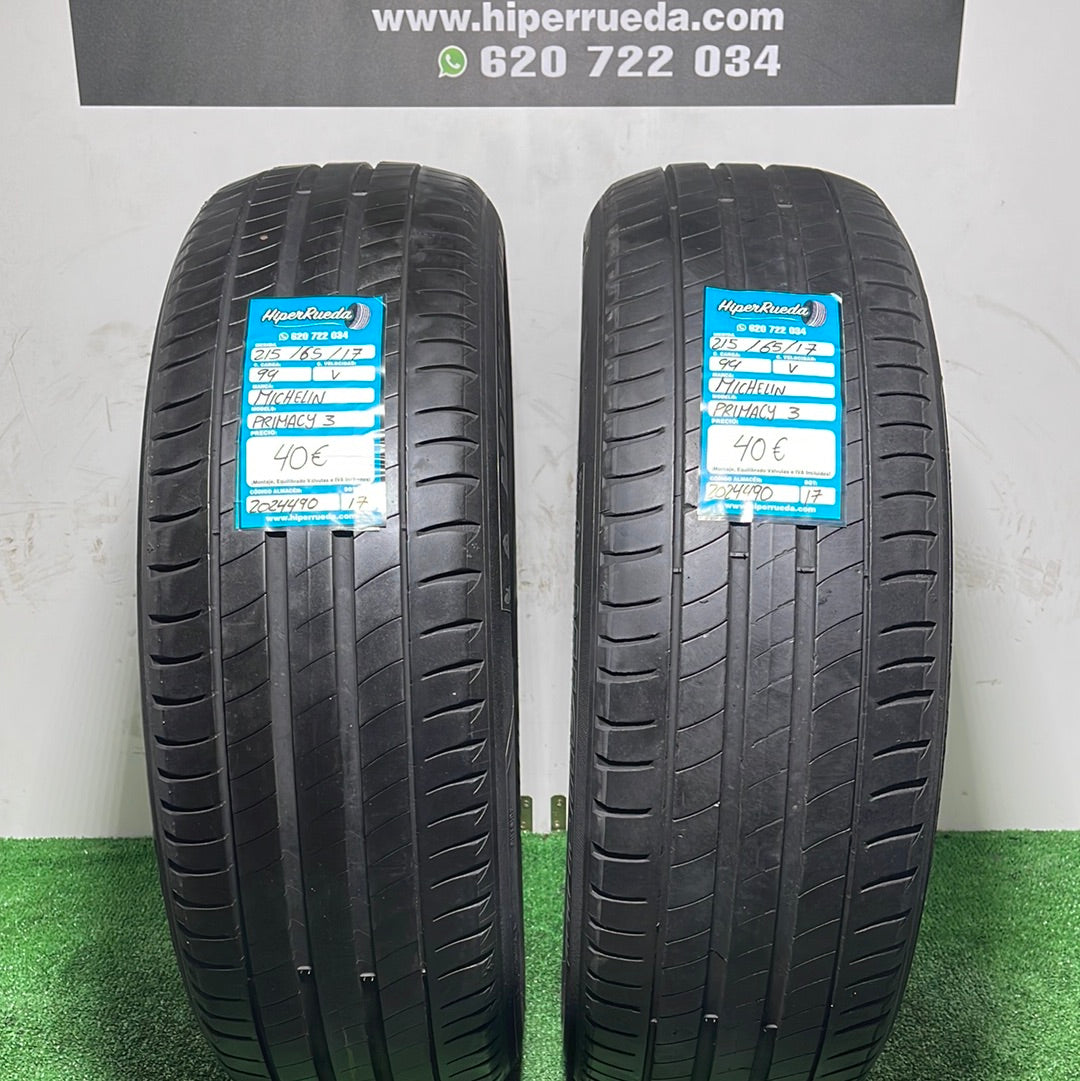 215 65 17 99V MICHELIN PRIMACY 3