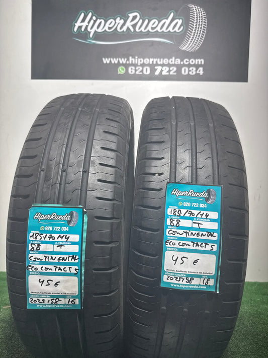 185 70 14 88T CONTINENTAL ECOCONTACT5