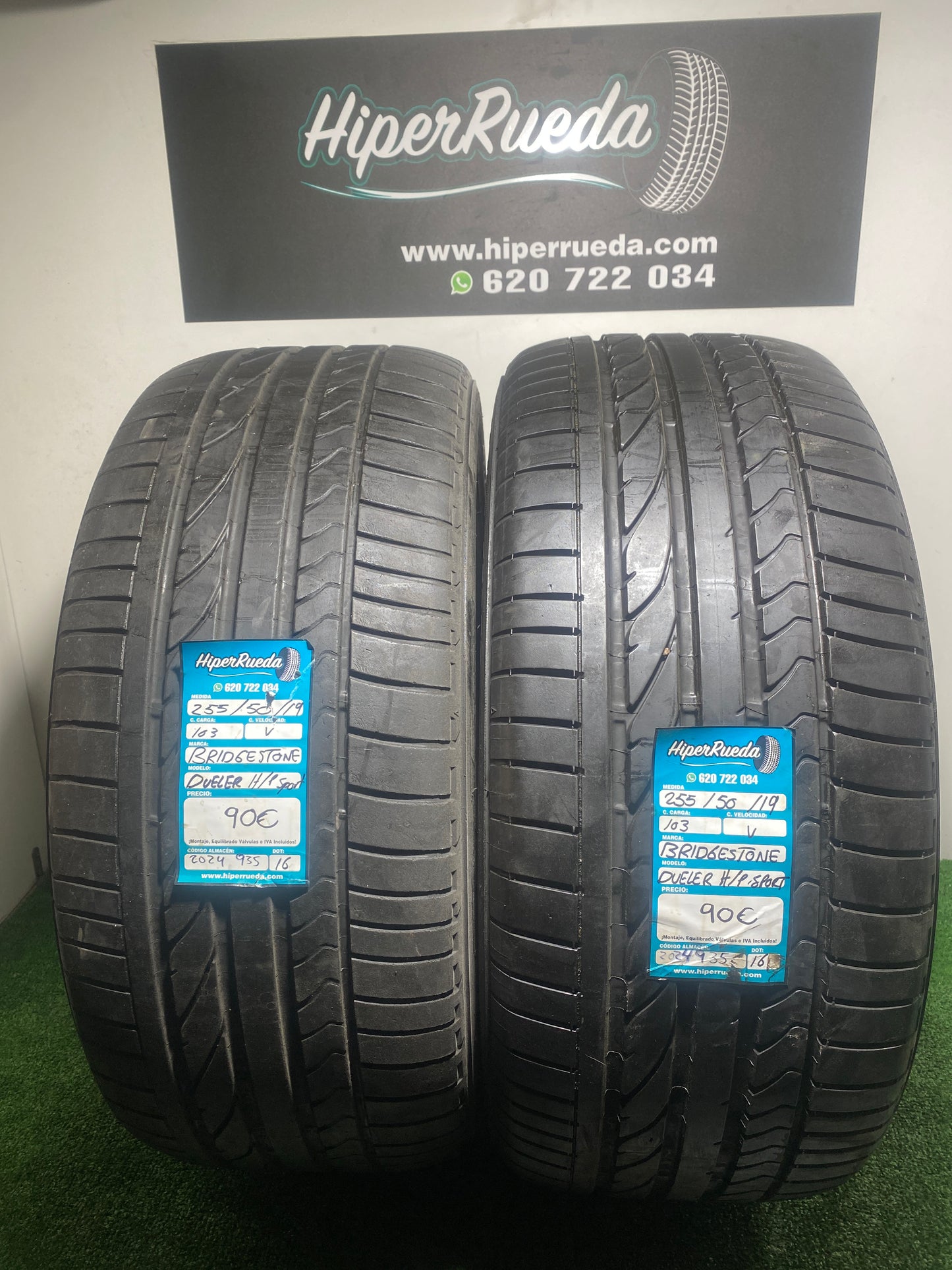 255 50 19 103V BRIDGESTONE DUELE HP SPORT