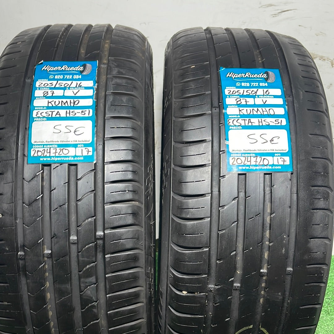 205 50 16 87V KUMHO ECSTA HS-51