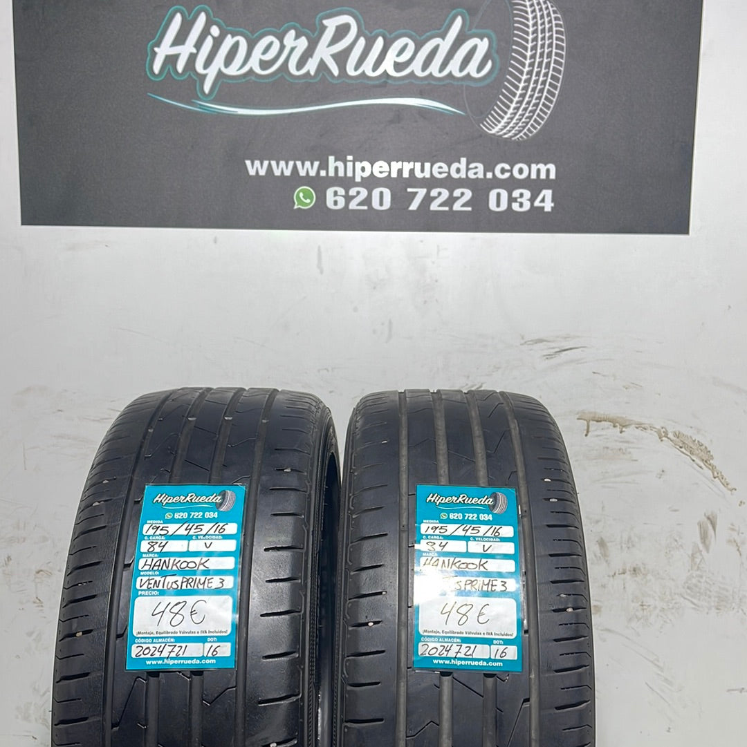 195 45 16 84V HANKOOK VENTUS PRIME 3