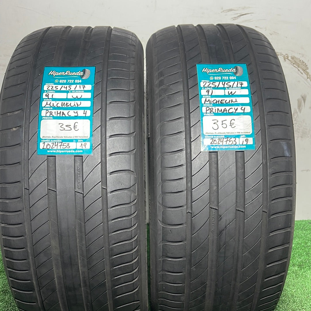 225 45 17 91W MICHELIN PRIMACY 4