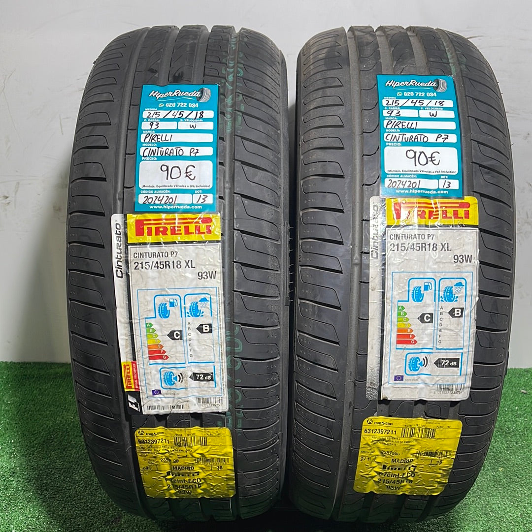 215 45 18 93W PIRELLI CINTURATO P7