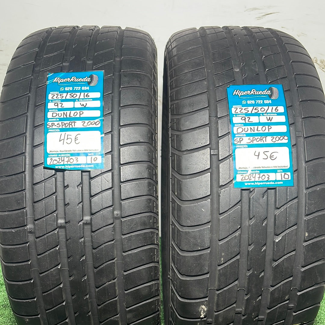 225 50 16 92W DUNLOP SP SPORT 2000