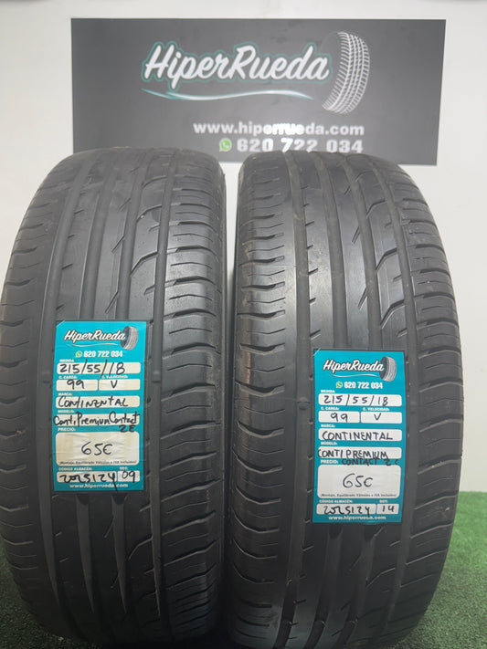 215 55 18 99V CONTINENTAL CONTIPREMIUM CONTACT2
