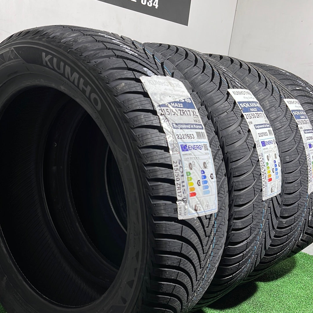 215 50 17XL KUMHO TYRE SOLUS 4S HA32  /PRECIO UNIDAD,  ENVÍO GRATIS.