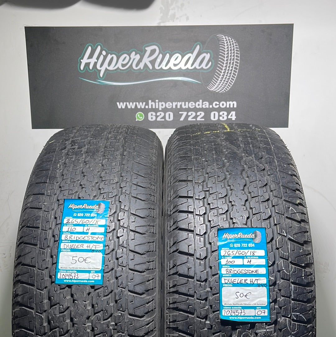 265 60 18 100H BRIDGESTONE DUELER H/T