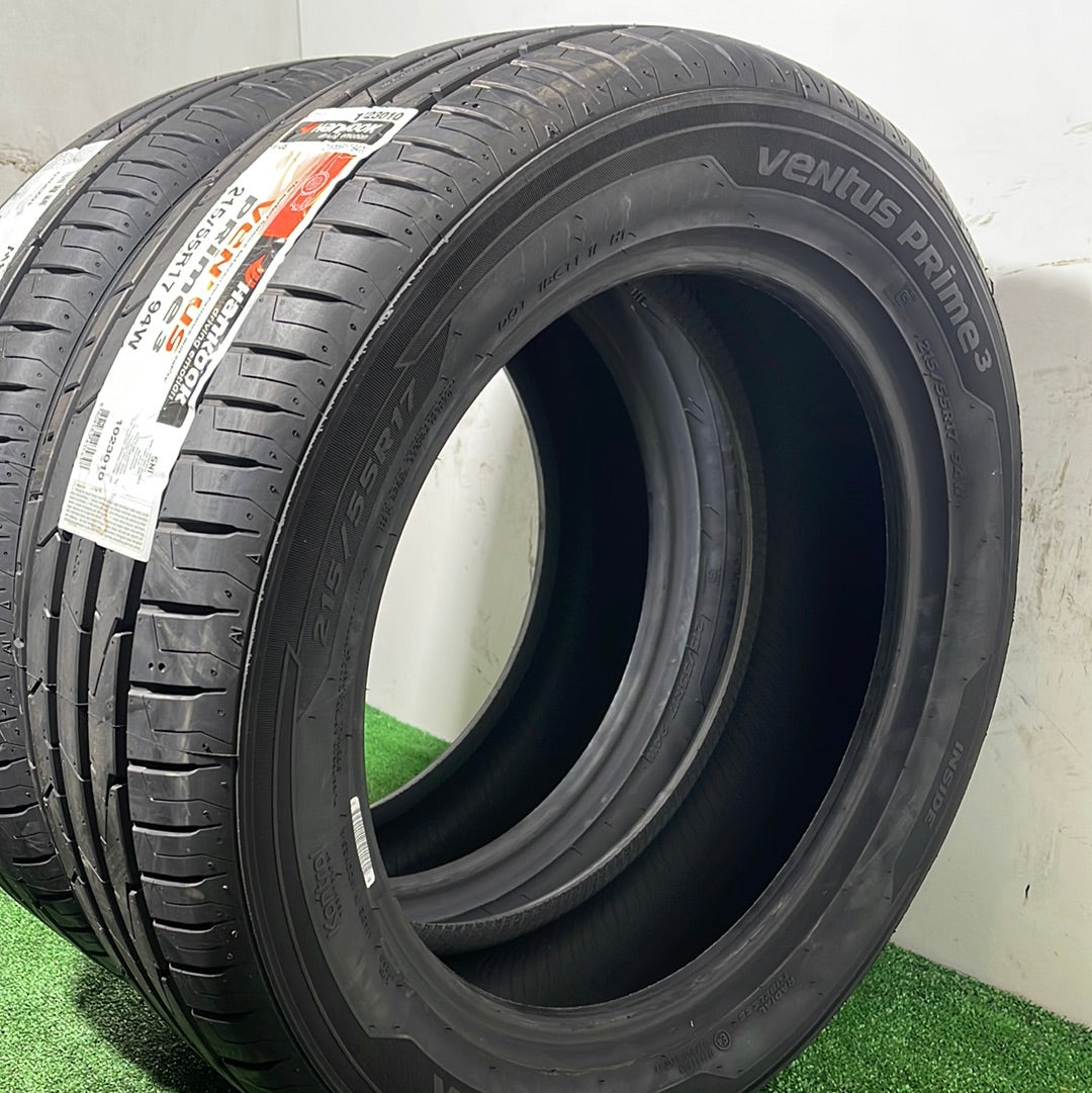 215 55 17 94W HANKOOK VENTUS PRIME 3/ PRECIO UNIDAD, ENVÍO GRATIS