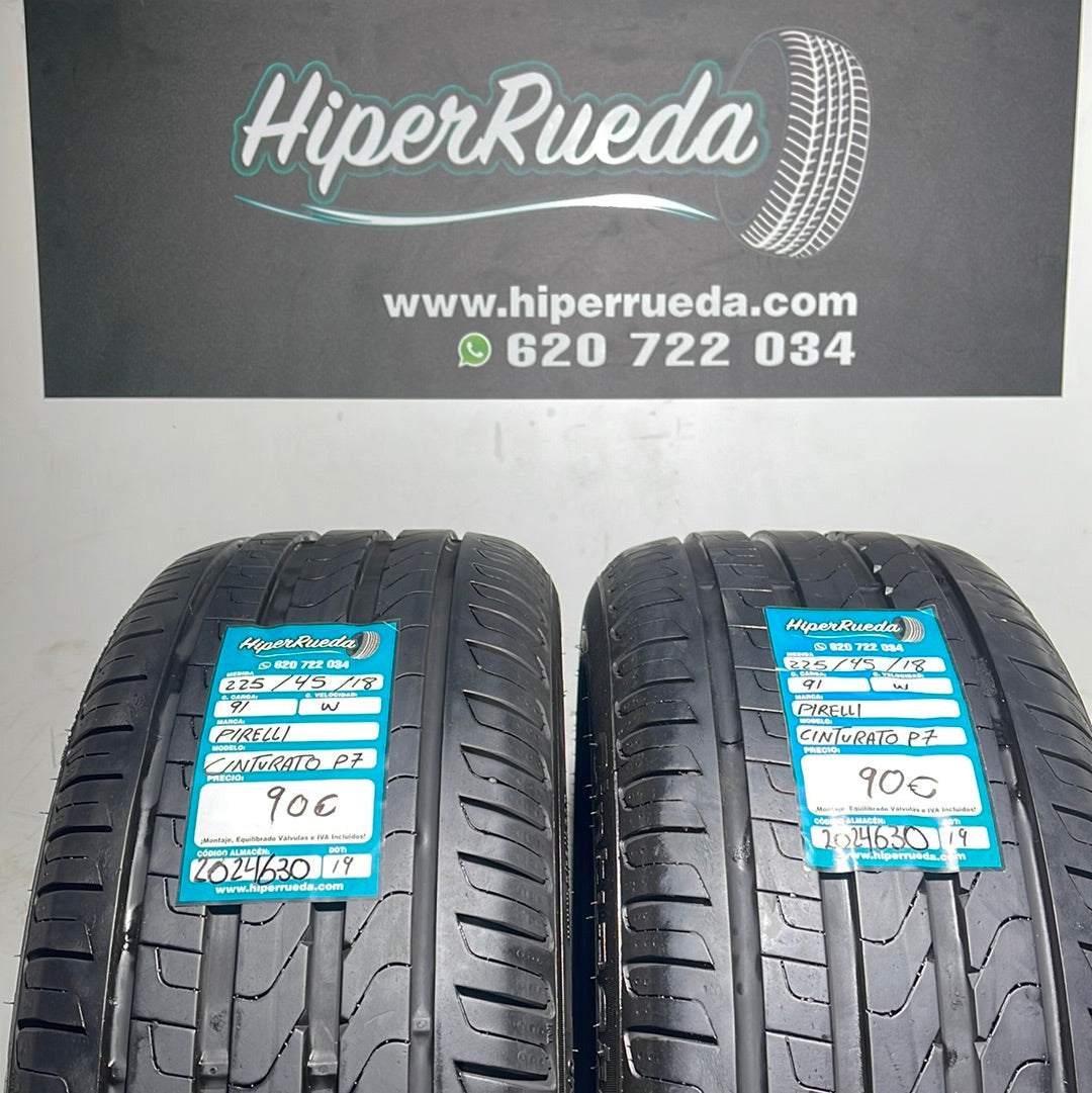 225 45 18 91W PIRELLI CINTURATO P7