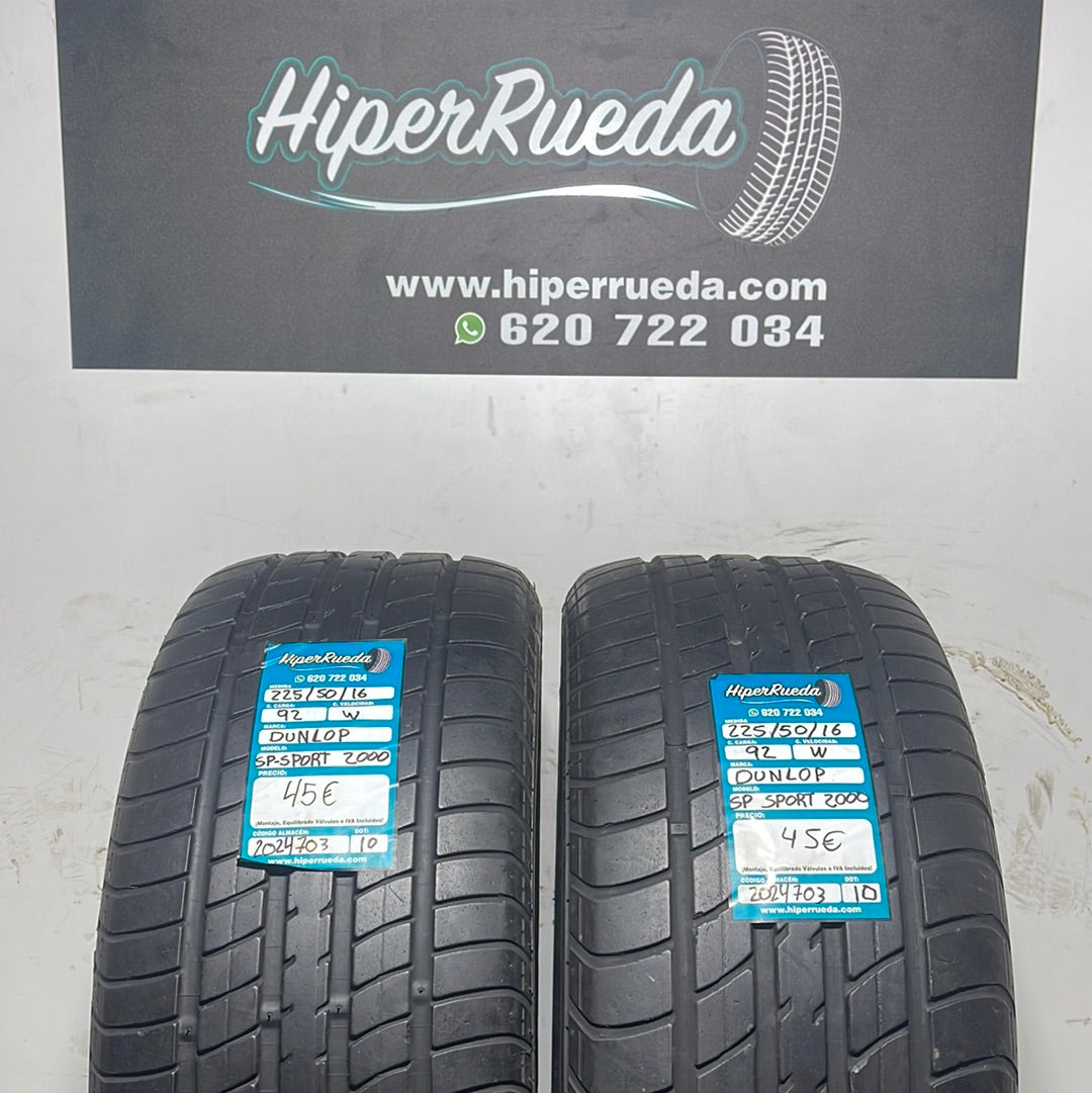 225 50 16 92W DUNLOP SP SPORT 2000