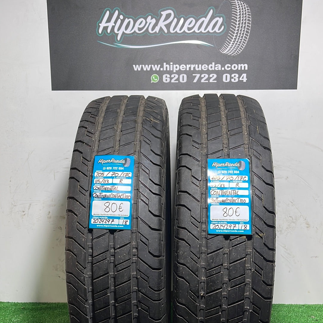 205 70 17C 115/113R CONTINENTAL CONTIVANCONTACT 100