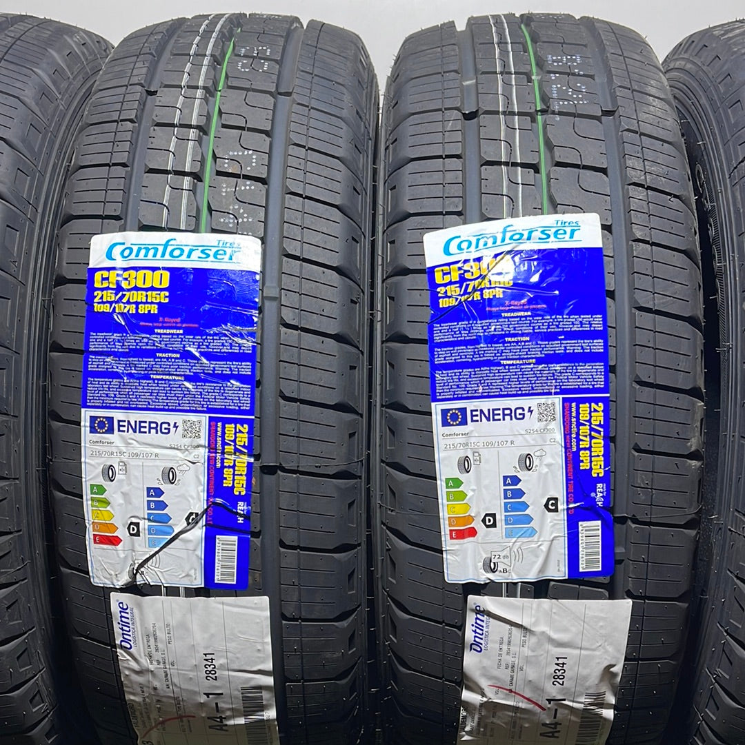 215 70 15C 109/107R 8PR COMFORSER TIRES CF300/ PRECIO UNIDAD, ENVÍO GRATIS.