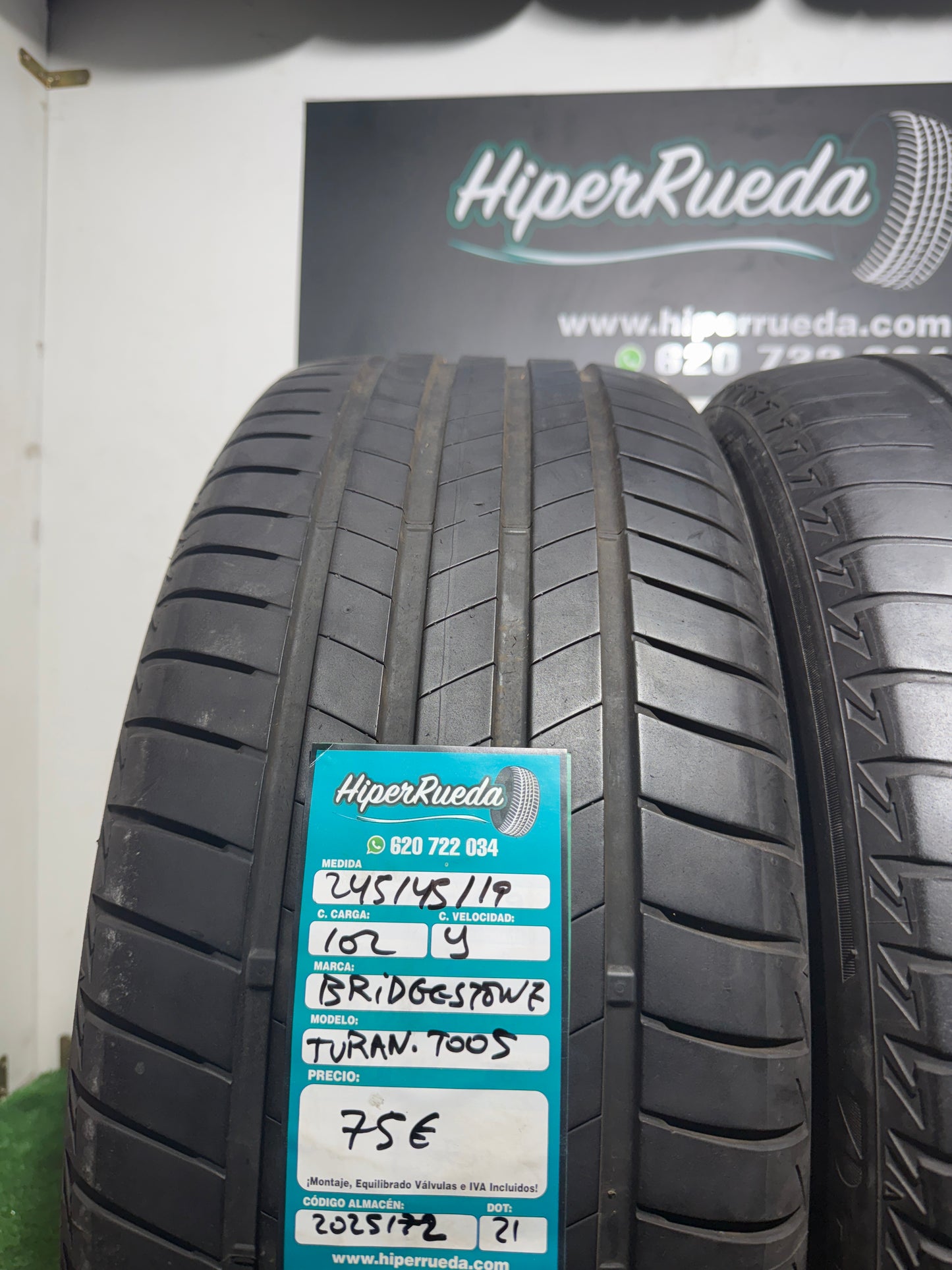 245 45 19 102Y BRIDGESTONE TURANZA T005