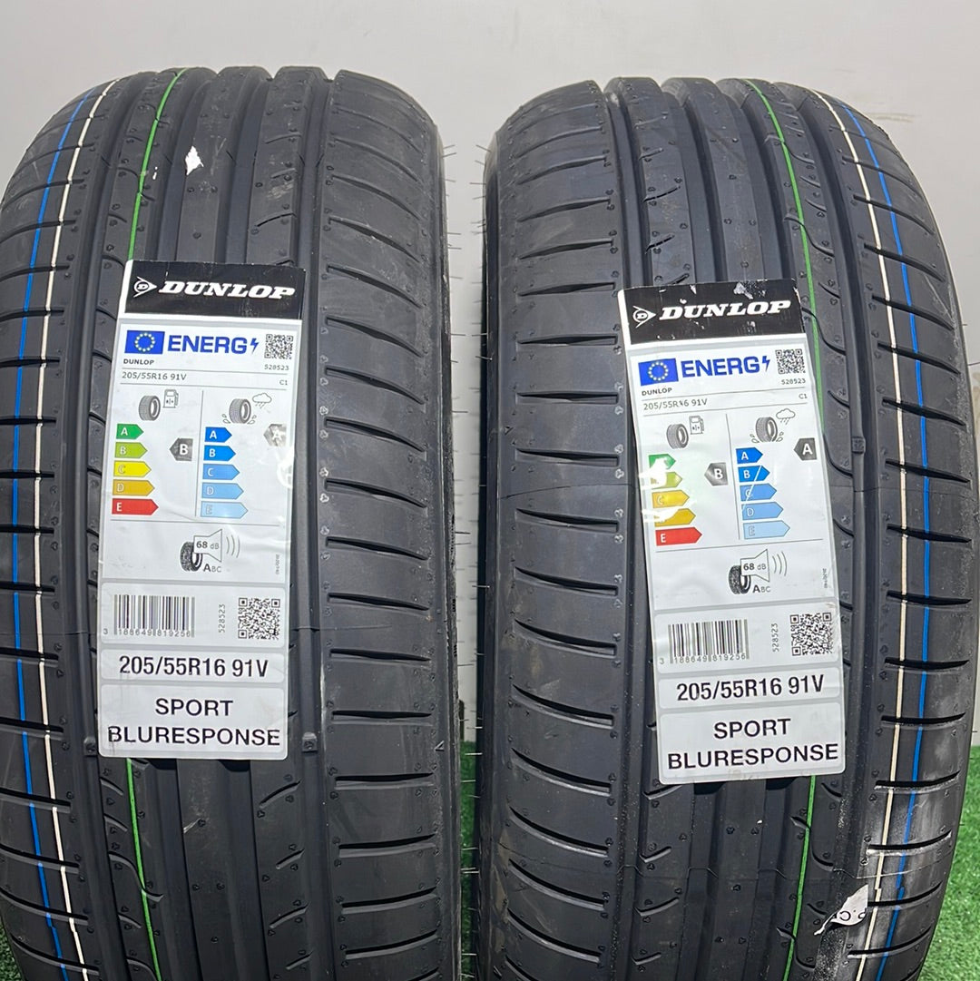 205 55 16 91V DUNLOP SPORT BLUERESPONSE/ PRECIO UNIDAD, ENVÍO GRATIS.