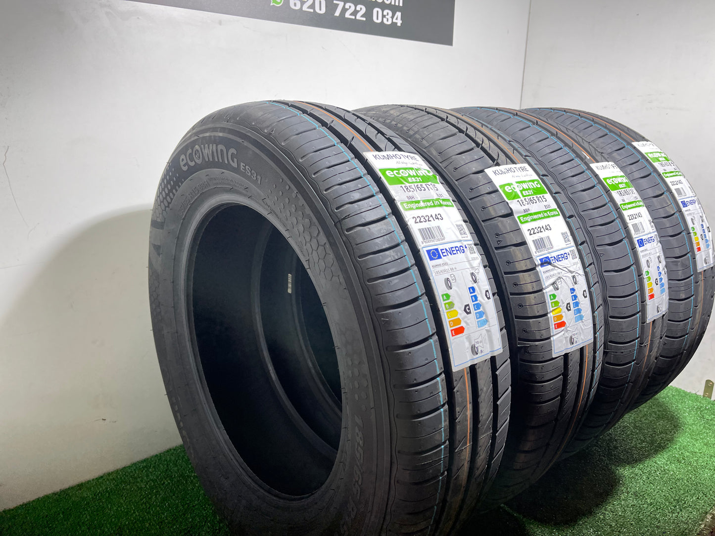 185 65 15 88H KUMHO TYRE ECOWING ES31/PRECIO UNIDAD, ENVÍO GRATIS.