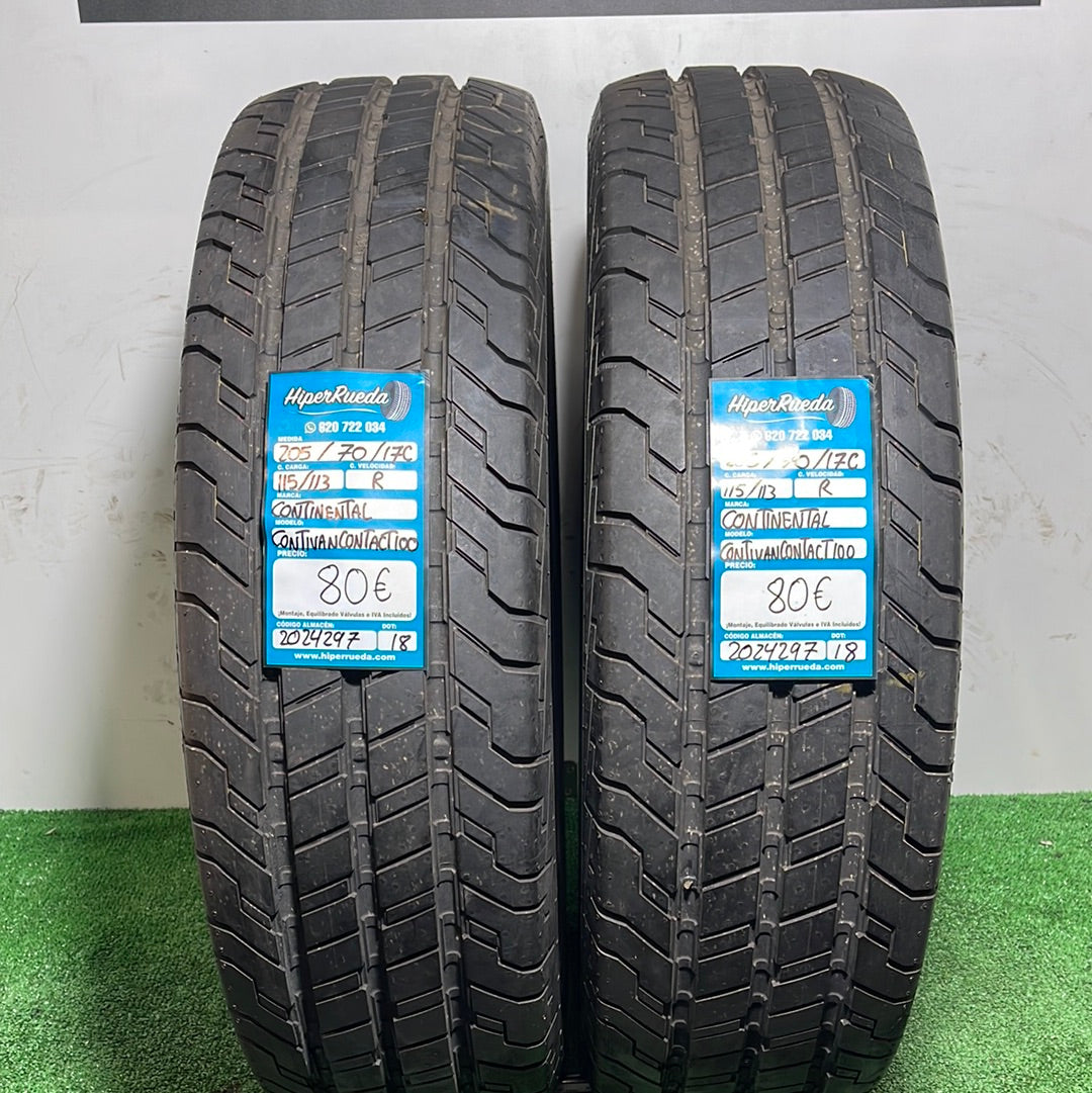 205 70 17C 115/113R CONTINENTAL CONTIVANCONTACT 100