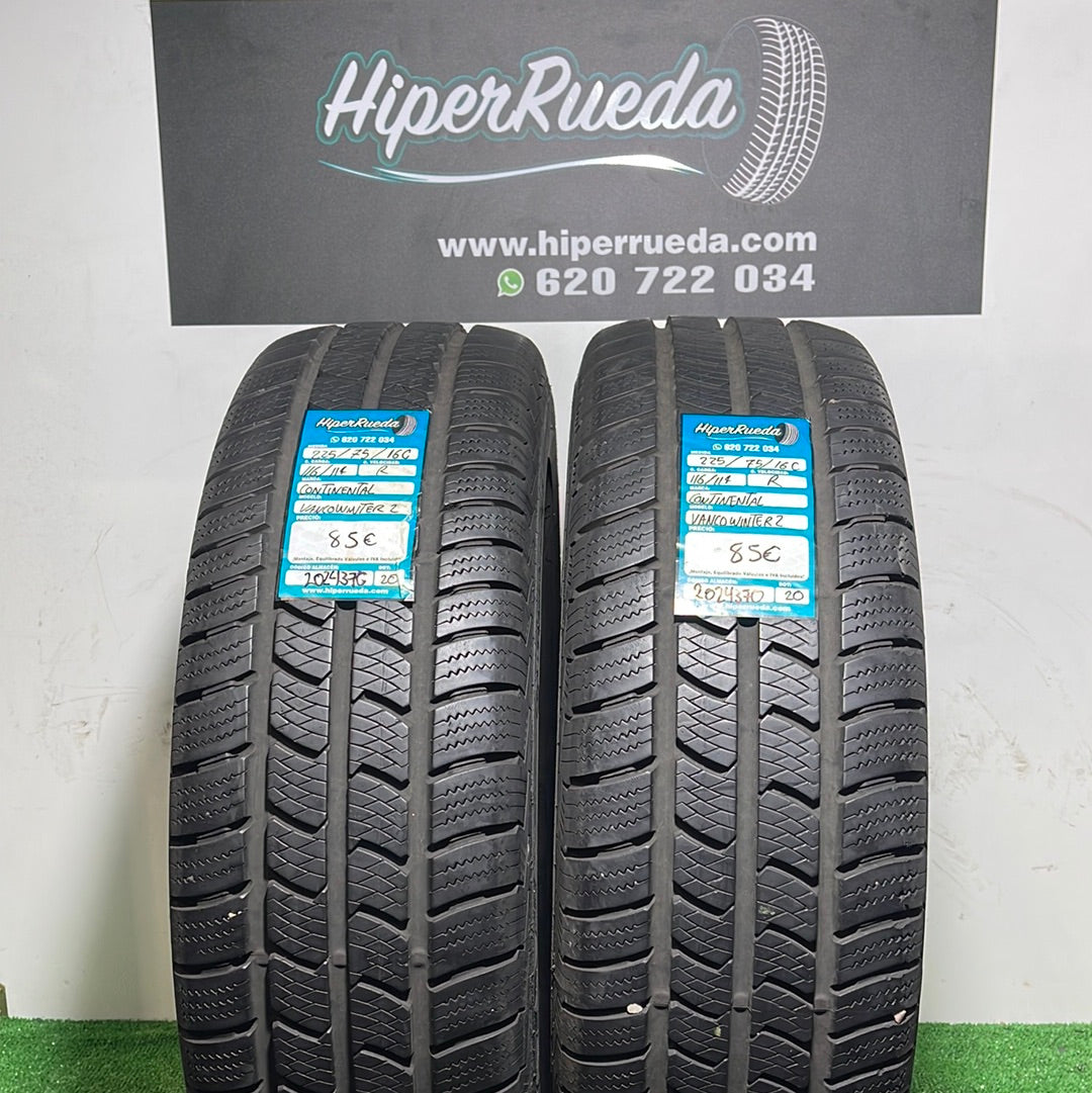 225 75 16C 116/114R CONTINENTAL VANCOWINTER 2