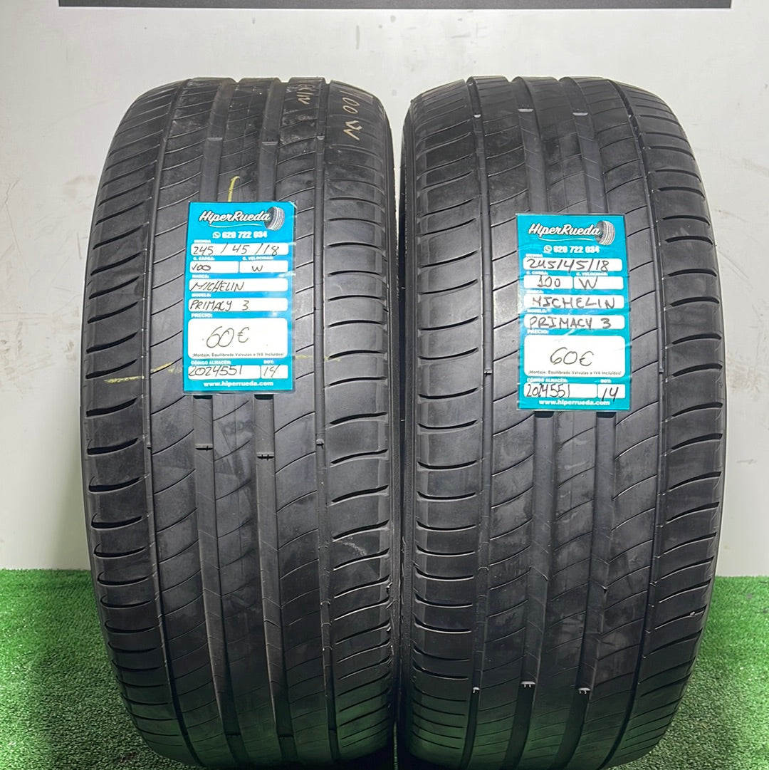 245 45 18 100W MICHELIN PRIMACY 3