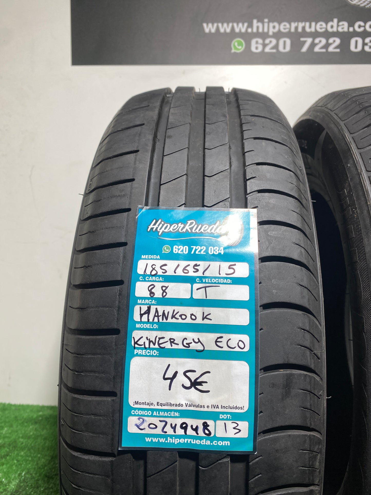 185 65 15 88T HANKOOK KINERGY ECO