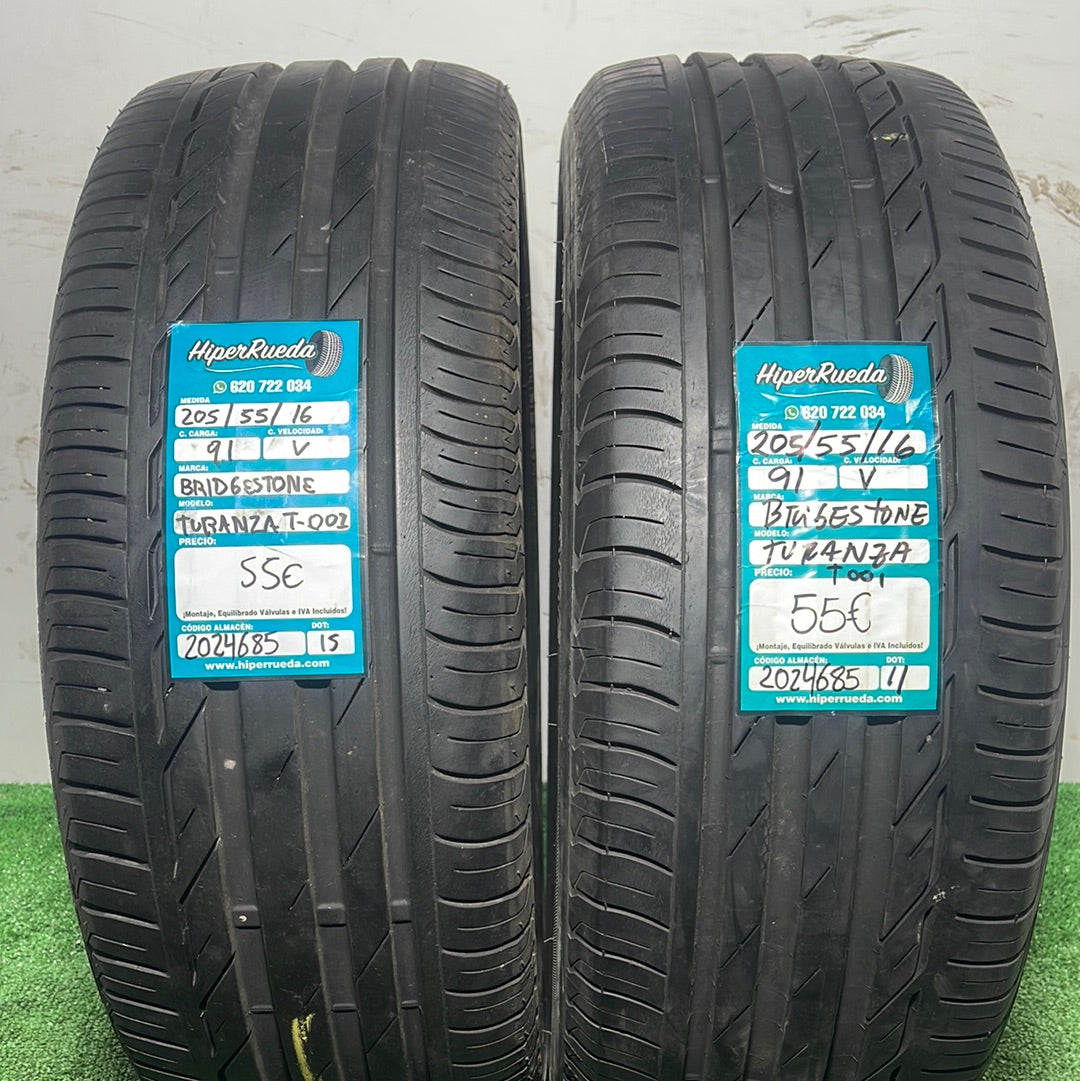 205 55 16 91V BRIDGESTONE TURANZA T001