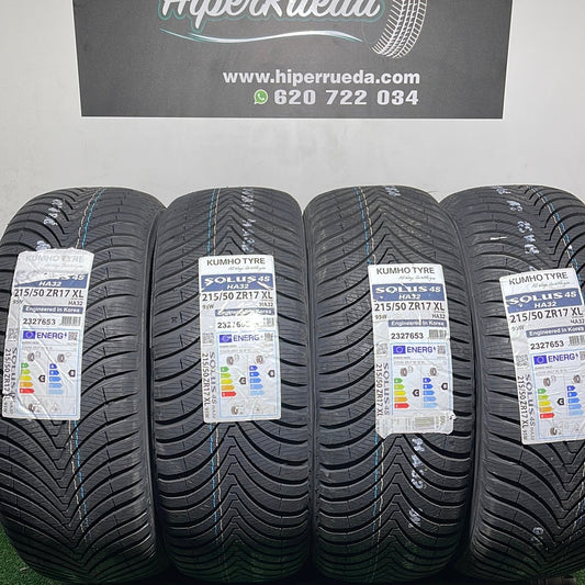 215 50 17XL KUMHO TYRE SOLUS 4S HA32  /PRECIO UNIDAD,  ENVÍO GRATIS.