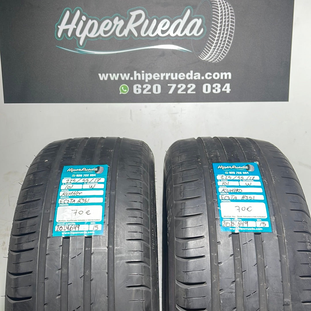 225 55 17 101W KUMHO ECSTA HS51