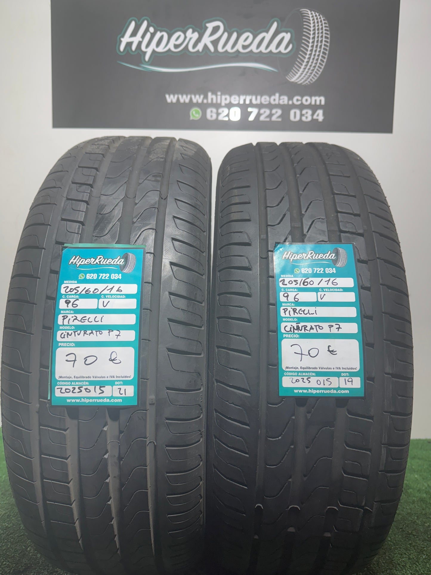 205 60 16 96V PIRELLI CINTURATO P7