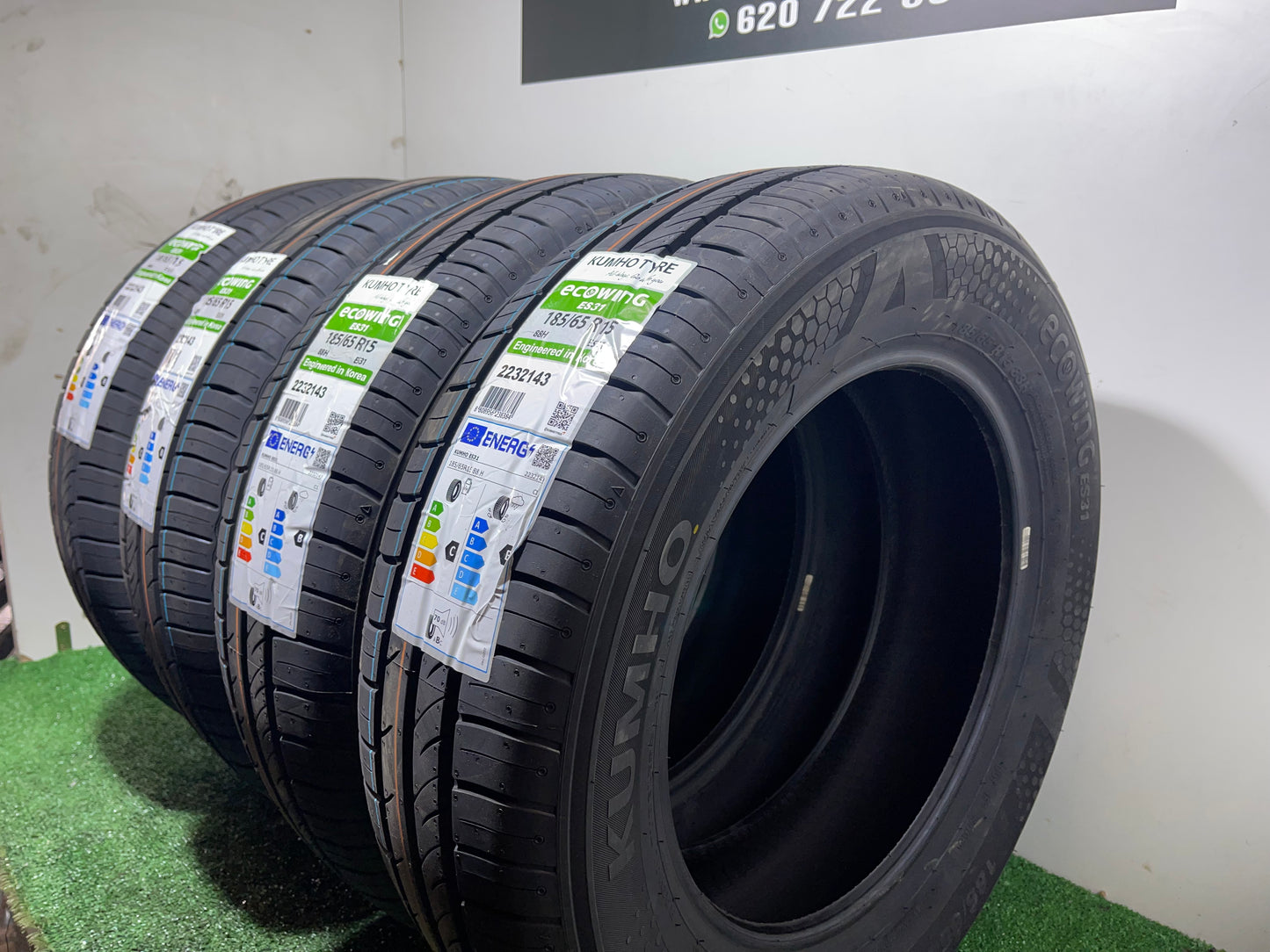 185 65 15 88H KUMHO TYRE ECOWING ES31/PRECIO UNIDAD, ENVÍO GRATIS.