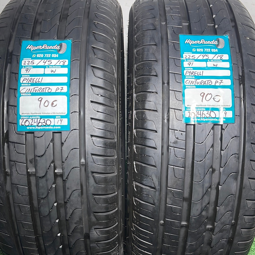 225 45 18 91W PIRELLI CINTURATO P7