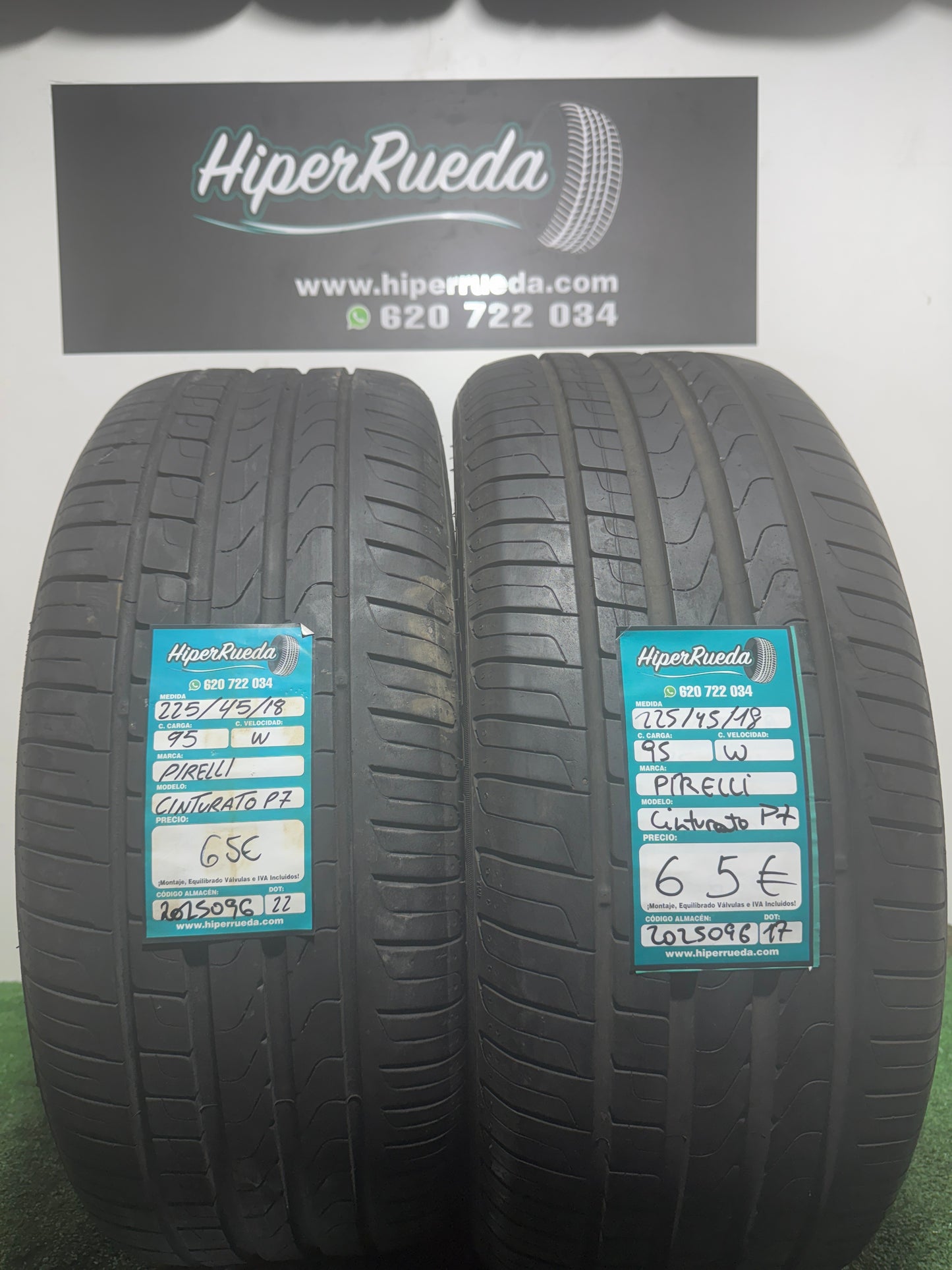 225 45 18 95W PIRELLI CINTURATO P7