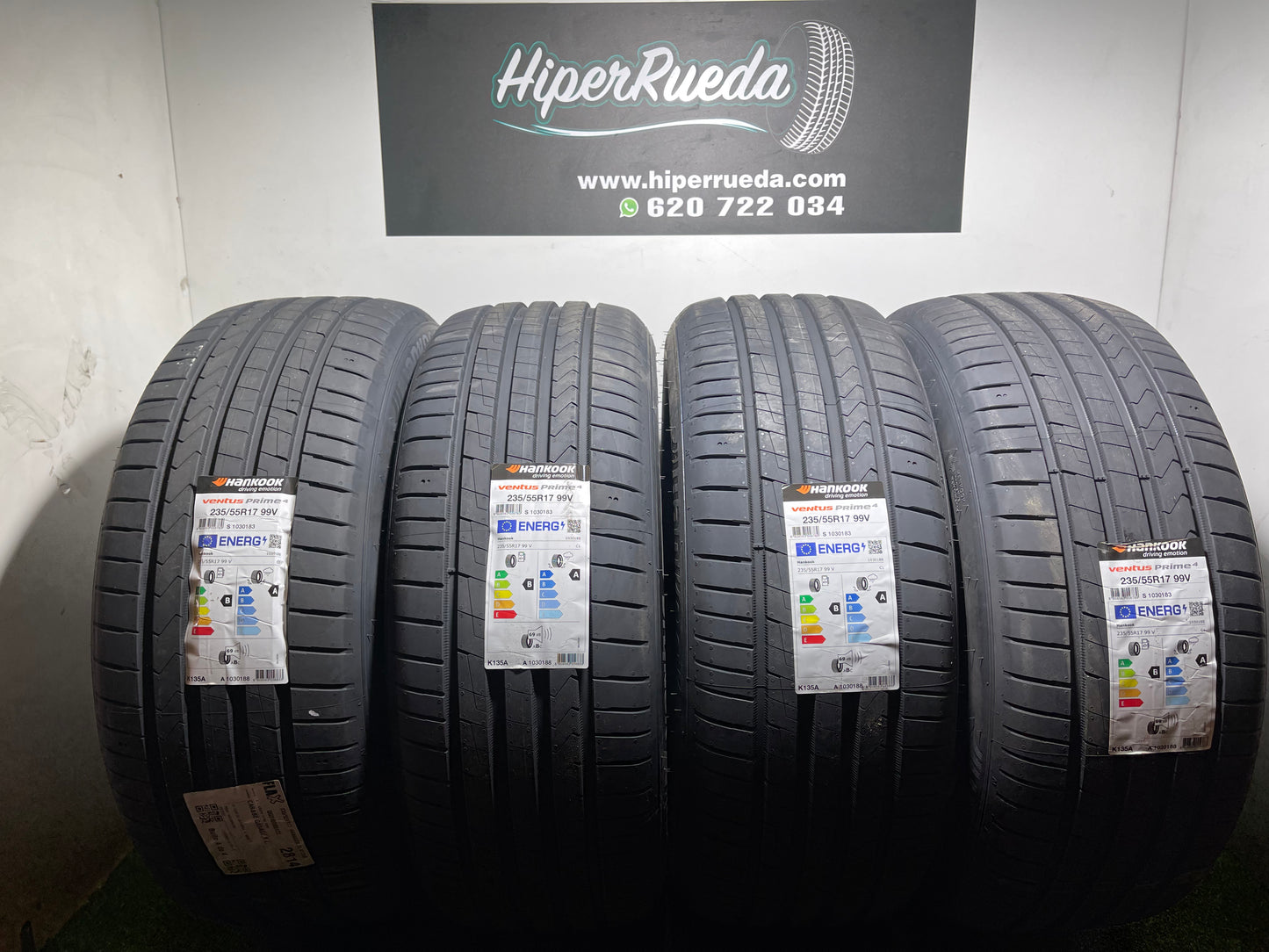 235 55 17 99V HANKOOK VENTUS PRIME 4/PRECIO UNIDAD, ENVÍO GRATIS.