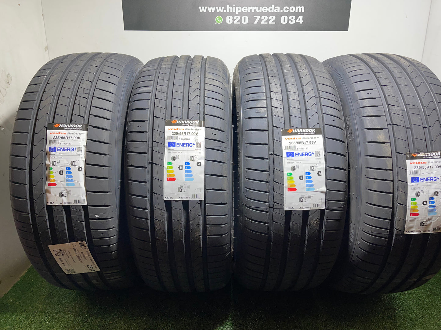 235 55 17 99V HANKOOK VENTUS PRIME 4/PRECIO UNIDAD, ENVÍO GRATIS.