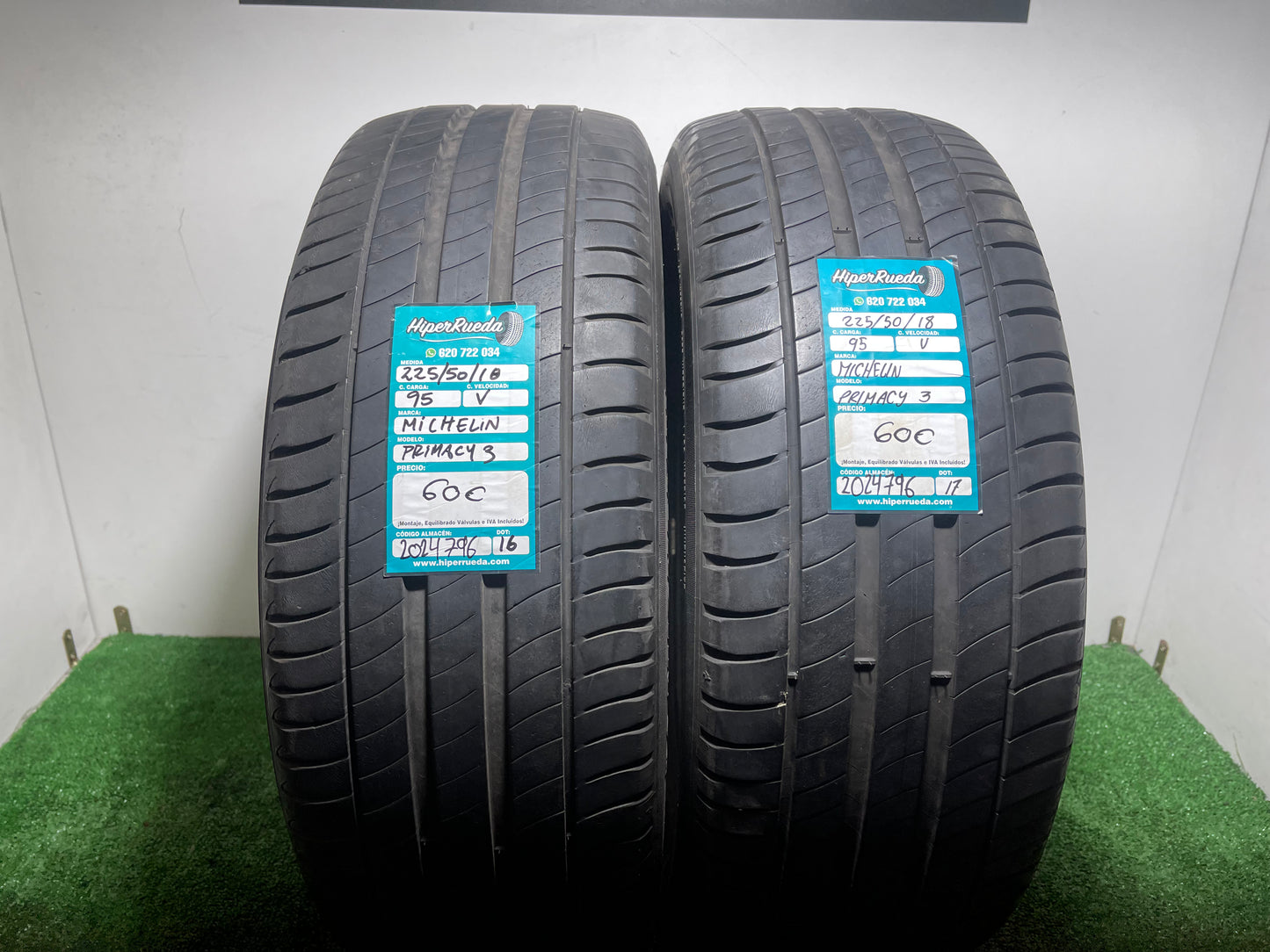 225 50 18 95V MICHELIN PRIMACY 3