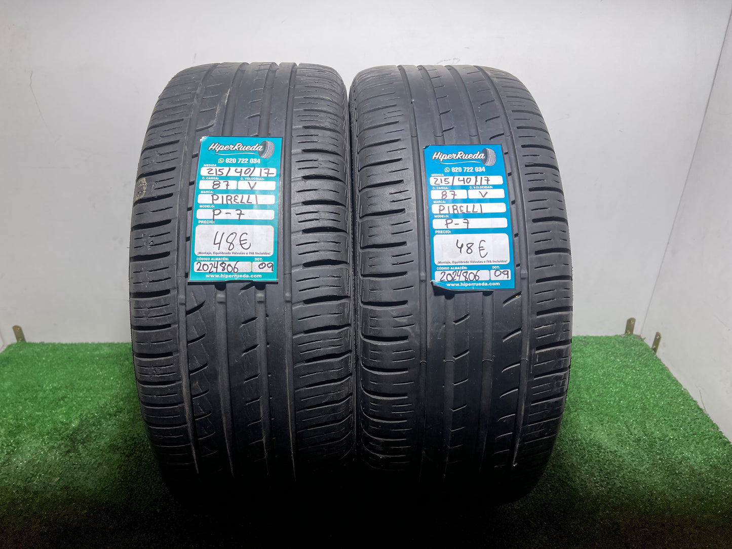 215 40 17 87V PIRELLI P7