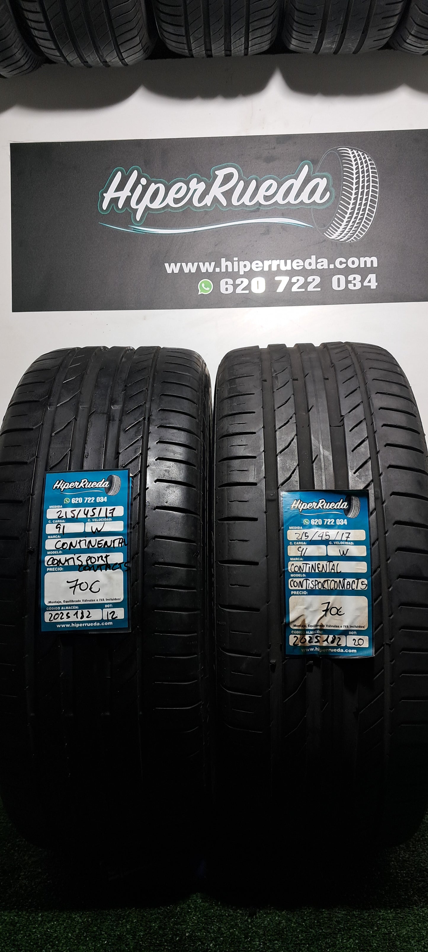 215 45 17 91W CONTINENTAL CONTISPORTCONTACT 5