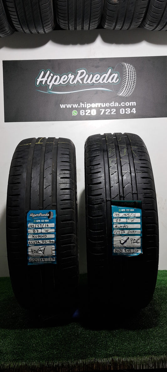 195 55 16 87W KUMHO ECSTA HS51
