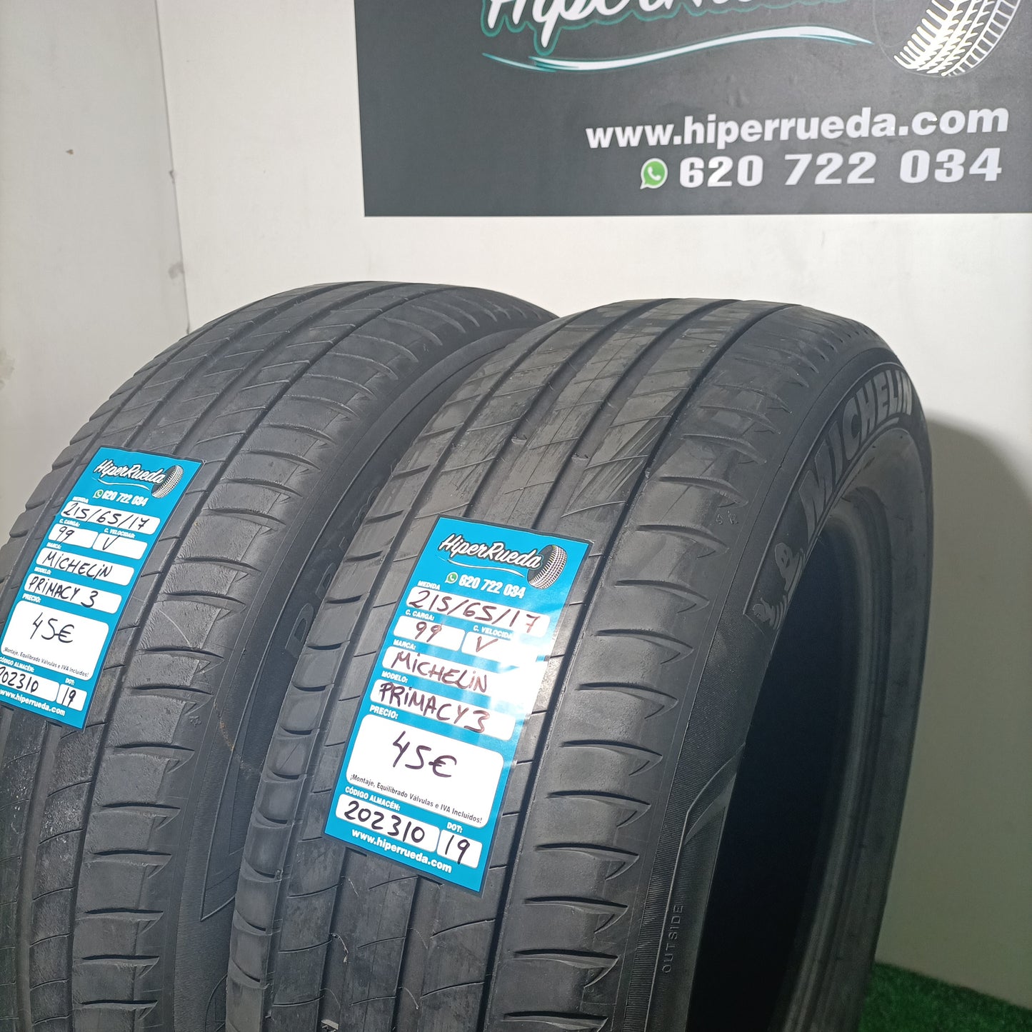 215 65 17 99V MICHELIN PRIMACY 3