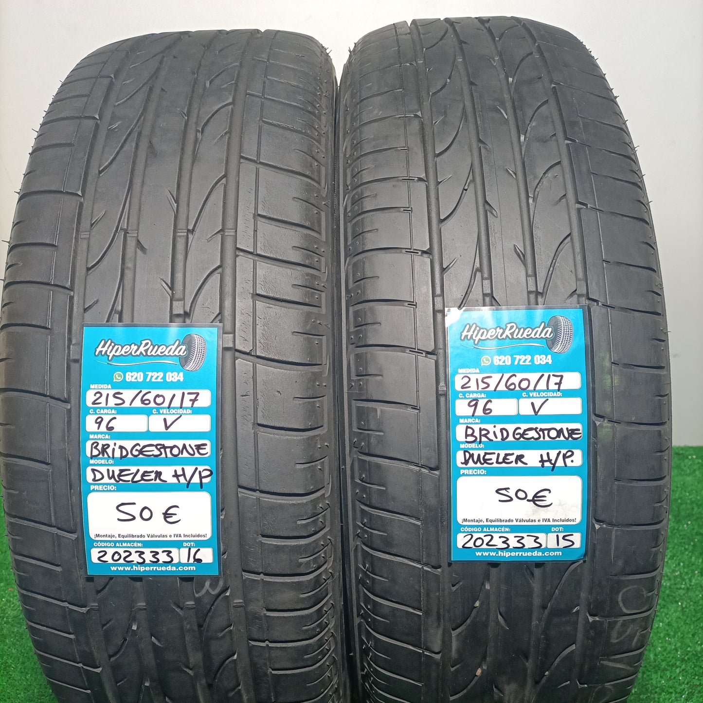 215 60 17 96V BRIDGESTONE DUELER H/P