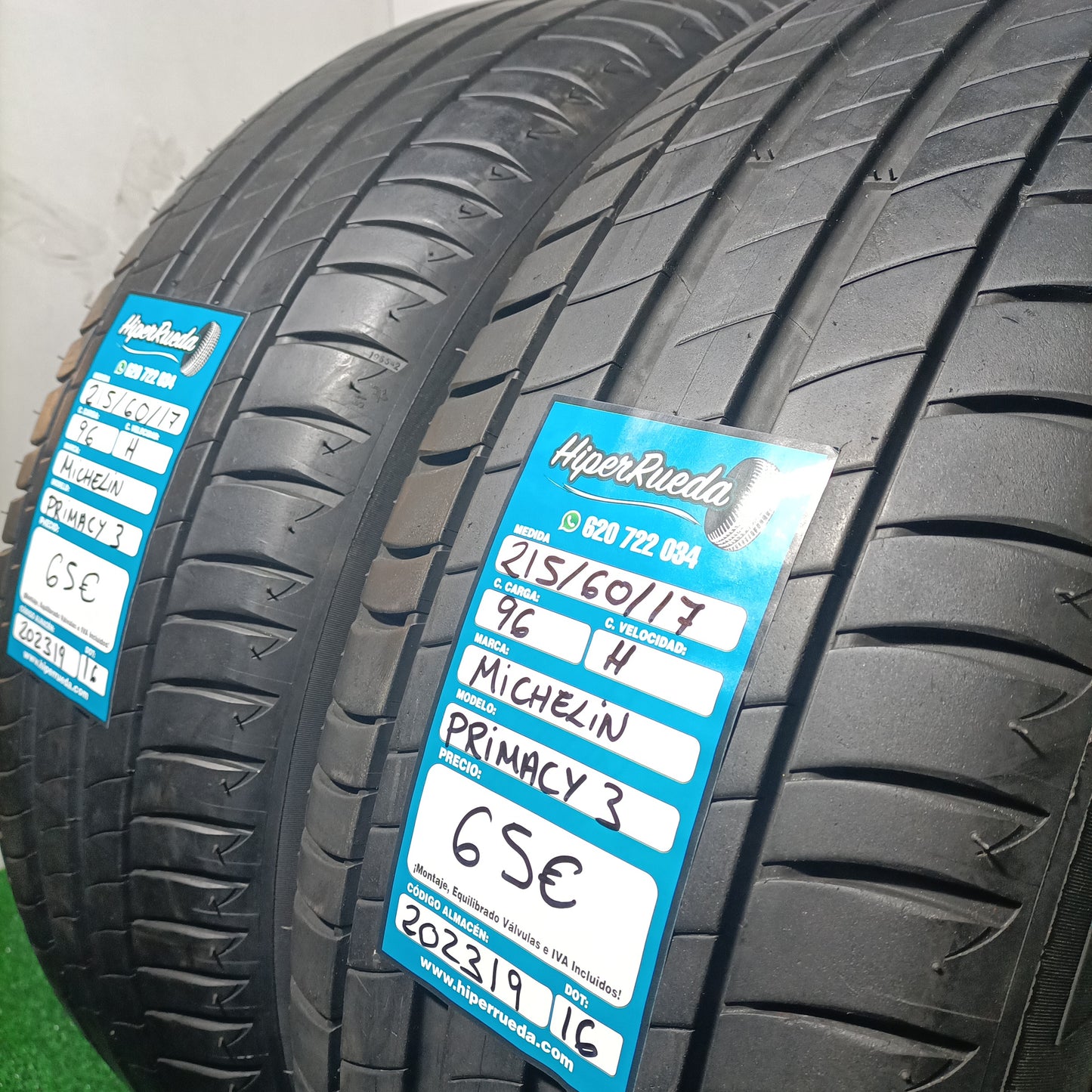 215 60 17 96H MICHELIN PRIMACY 3