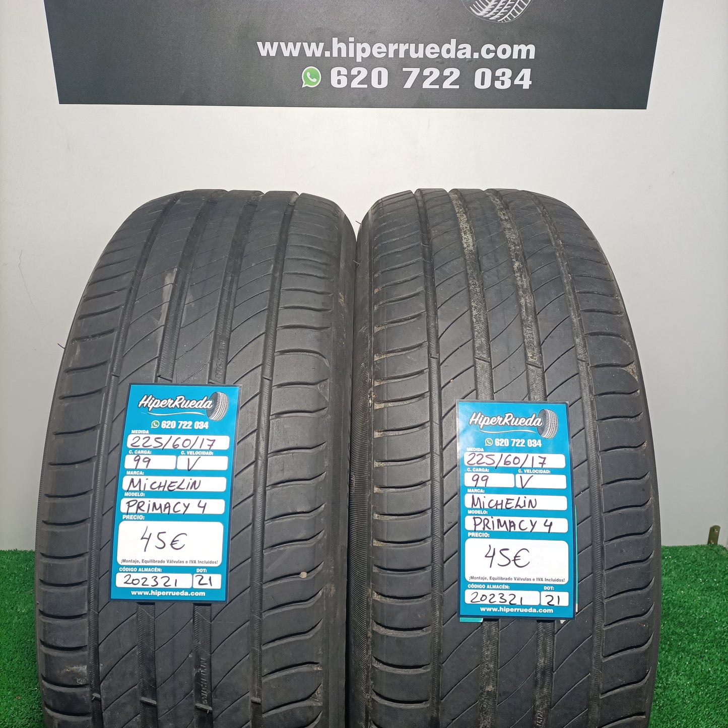 225 60 17 99V MICHELIN PRIMACY 4