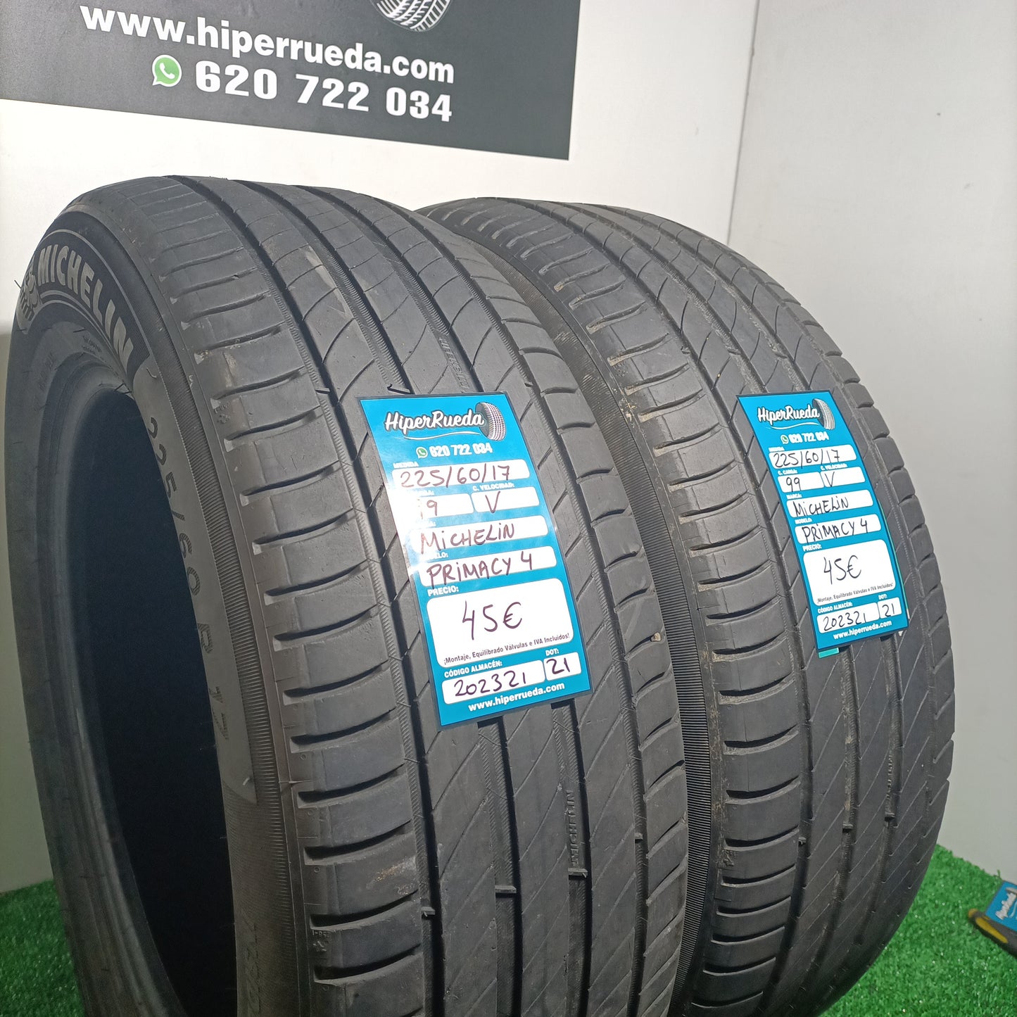 225 60 17 99V MICHELIN PRIMACY 4